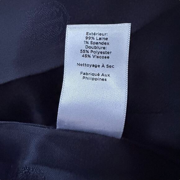 Talbots Italian Wool Navy Blue Blazer 18W Classic Jacket Career Wear - Picture 10 of 10